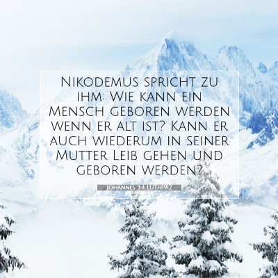 Picture 07 - Johannes 3:4 LUTH1912 - Nikodemus spricht zu ihm: Wie kann ein Mensch - Bible Verse Picture
