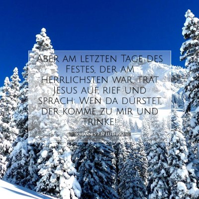 Picture 07 - Johannes 7:37 LUTH1912 - Aber am letzten Tage des Festes, der am - Bible Verse Picture