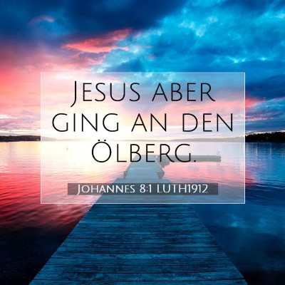 Picture 07 - Johannes 8:1 LUTH1912 - Jesus aber ging an den - Bible Verse Picture