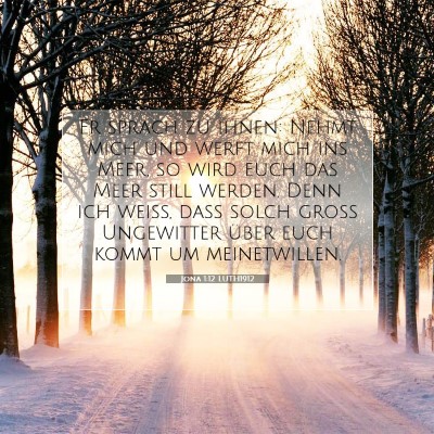 Picture 07 - Jona 1:12 LUTH1912 - Er sprach zu ihnen: Nehmt mich und werft mich ins - Bible Verse Picture