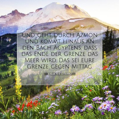 Picture 07 - Josua 15:4 LUTH1912 - und geht durch Azmon und kommt hinaus an den Bach - Bible Verse Picture