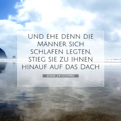 Picture 07 - Josua 2:8 LUTH1912 - Und ehe denn die Männer sich schlafen legten, - Bible Verse Picture