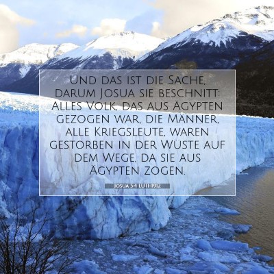 Picture 07 - Josua 5:4 LUTH1912 - Und das ist die Sache, darum Josua sie beschnitt: - Bible Verse Picture