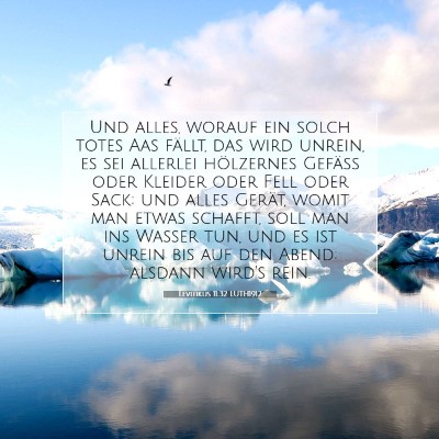 Picture 07 - Levitikus 11:32 LUTH1912 - Und alles, worauf ein solch totes Aas fällt, das - Bible Verse Picture