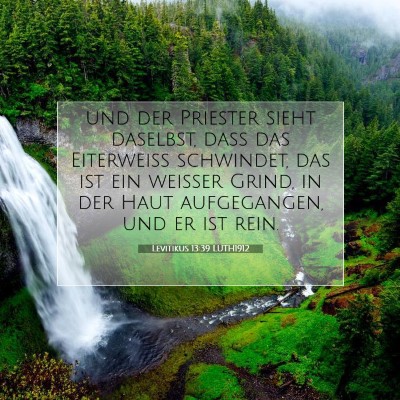 Picture 07 - Levitikus 13:39 LUTH1912 - und der Priester sieht daselbst, daß das - Bible Verse Picture