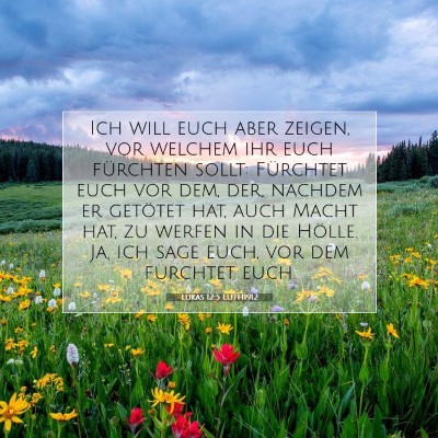 Picture 07 - Lukas 12:5 LUTH1912 - Ich will euch aber zeigen, vor welchem ihr euch - Bible Verse Picture