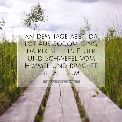 Picture 07 - Lukas 17:29 LUTH1912 - an dem Tage aber, da Lot aus Sodom ging, da - Bible Verse Picture