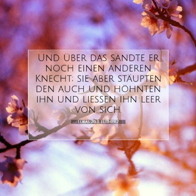Picture 07 - Lukas 20:11 LUTH1912 - Und über das sandte er noch einen anderen - Bible Verse Picture