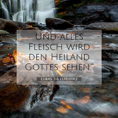 Picture 07 - Lukas 3:6 LUTH1912 - Und alles Fleisch wird den Heiland Gottes - Bible Verse Picture