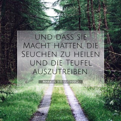 Picture 07 - Markus 3:15 LUTH1912 - und daß sie Macht hätten, die Seuchen zu heilen - Bible Verse Picture