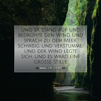 Picture 07 - Markus 4:39 LUTH1912 - Und er stand auf und bedrohte den Wind und sprach - Bible Verse Picture