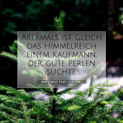 Picture 07 - Matthäus 13:45 LUTH1912 - Abermals ist gleich das Himmelreich einem - Bible Verse Picture