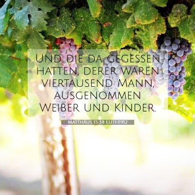 Picture 07 - Matthäus 15:38 LUTH1912 - Und die da gegessen hatten, derer waren - Bible Verse Picture
