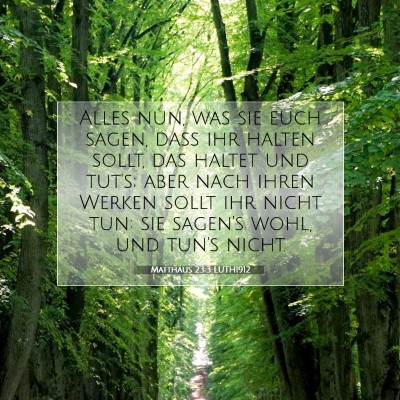 Picture 07 - Matthäus 23:3 LUTH1912 - Alles nun, was sie euch sagen, daß ihr halten - Bible Verse Picture