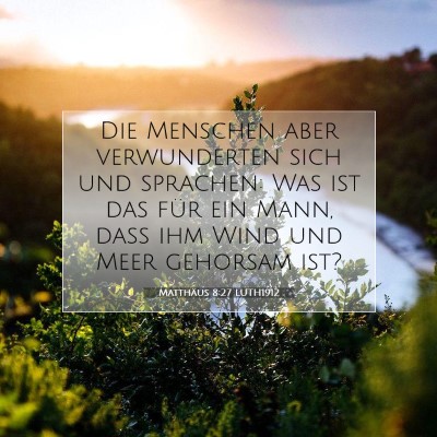 Picture 07 - Matthäus 8:27 LUTH1912 - Die Menschen aber verwunderten sich und sprachen: - Bible Verse Picture