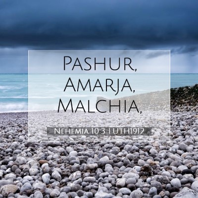 Picture 07 - Nehemia 10:3 LUTH1912 - Pashur, Amarja, - Bible Verse Picture