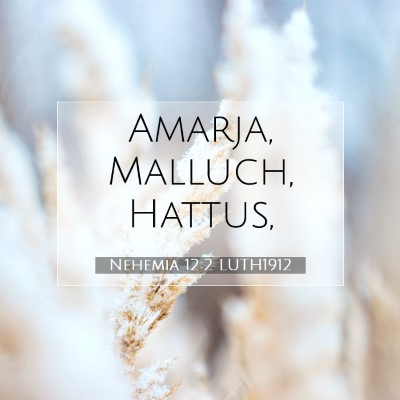 Picture 07 - Nehemia 12:2 LUTH1912 - Amarja, Malluch, - Bible Verse Picture