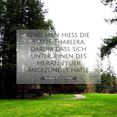 Picture 07 - Numeri 11:3 LUTH1912 - Und man hieß die Stätte Thabeera, darum daß - Bible Verse Picture
