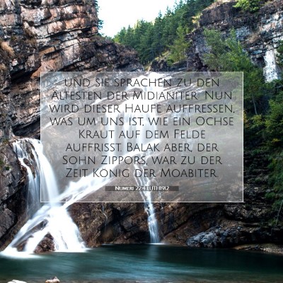 Picture 07 - Numeri 22:4 LUTH1912 - und sie sprachen zu den Ältesten der Midianiter: - Bible Verse Picture