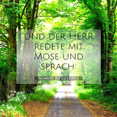Picture 07 - Numeri 31:1 LUTH1912 - Und der HERR redete mit Mose und - Bible Verse Picture