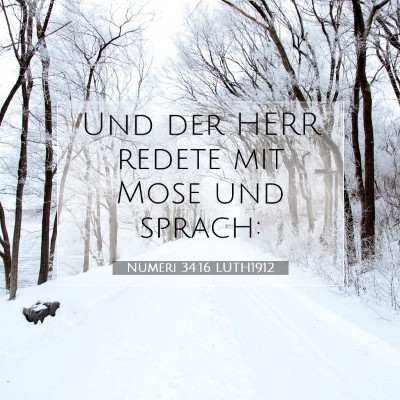 Picture 07 - Numeri 34:16 LUTH1912 - Und der HERR redete mit Mose und - Bible Verse Picture