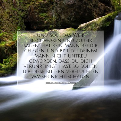 Picture 07 - Numeri 5:19 LUTH1912 - und soll das Weib beschwören und zu ihr sagen: - Bible Verse Picture