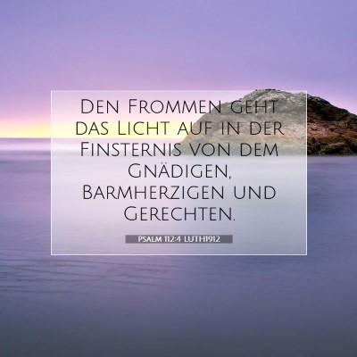 Picture 07 - Psalm 112:4 LUTH1912 - Den Frommen geht das Licht auf in der Finsternis - Bible Verse Picture