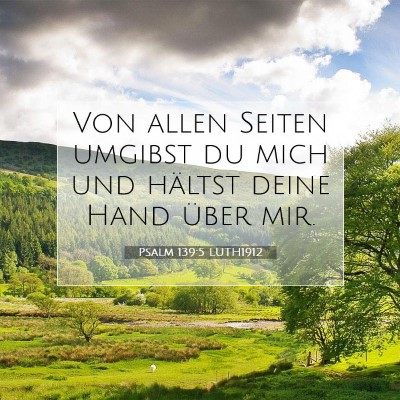Picture 07 - Psalm 139:5 LUTH1912 - Von allen Seiten umgibst du mich und hältst - Bible Verse Picture