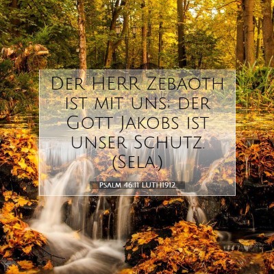 Picture 07 - Psalm 46:11 LUTH1912 - Der HERR Zebaoth ist mit uns; der Gott Jakobs ist - Bible Verse Picture