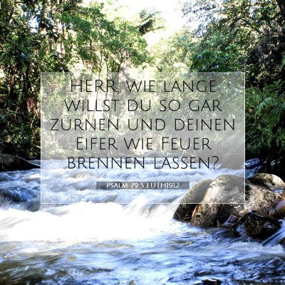 Picture 07 - Psalm 79:5 LUTH1912 - HERR, wie lange willst du so gar zürnen und - Bible Verse Picture