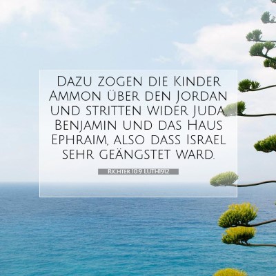 Picture 07 - Richter 10:9 LUTH1912 - Dazu zogen die Kinder Ammon über den Jordan und - Bible Verse Picture