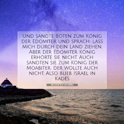 Picture 07 - Richter 11:17 LUTH1912 - und sandte Boten zum König der Edomiter und - Bible Verse Picture