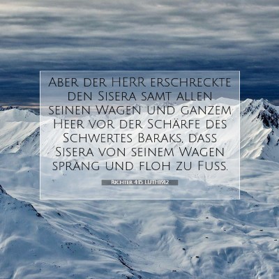 Picture 07 - Richter 4:15 LUTH1912 - Aber der HERR erschreckte den Sisera samt allen - Bible Verse Picture