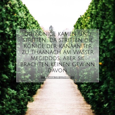 Picture 07 - Richter 5:19 LUTH1912 - Die Könige kamen und stritten; da stritten die - Bible Verse Picture
