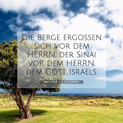 Picture 07 - Richter 5:5 LUTH1912 - Die Berge ergossen sich vor dem HERRN, der Sinai - Bible Verse Picture
