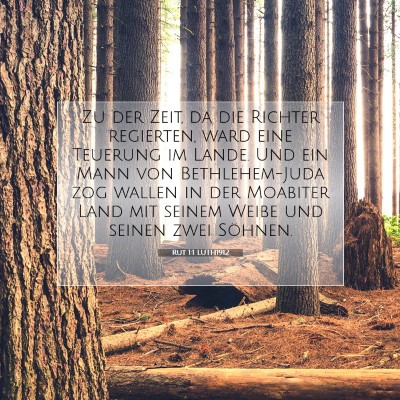 Picture 07 - Rut 1:1 LUTH1912 - Zu der Zeit, da die Richter regierten, ward eine - Bible Verse Picture