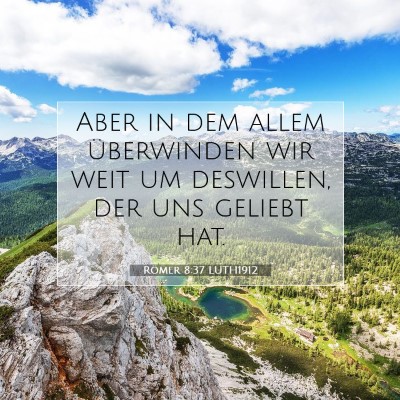 Picture 07 - Römer 8:37 LUTH1912 - Aber in dem allem überwinden wir weit um - Bible Verse Picture