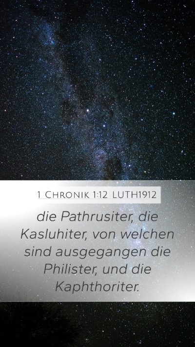1 Chronik 1:12 LUTH1912 Bible Verse Image