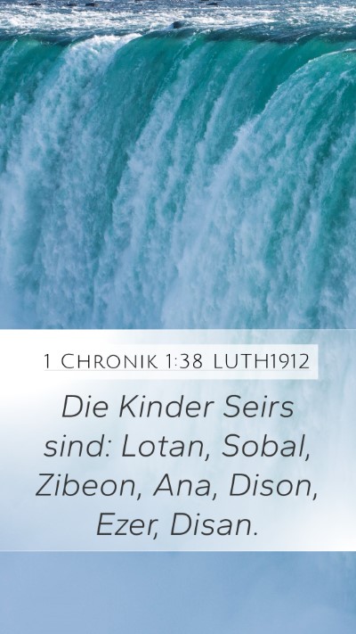 1 Chronik 1:38 LUTH1912 Bible Verse Image