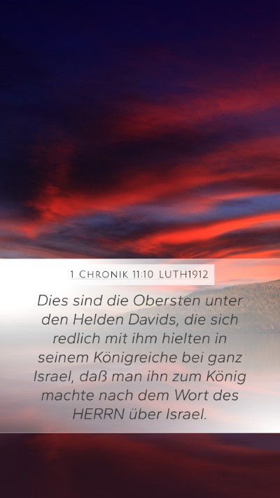 1 Chronik 11:10 LUTH1912 Bible Verse Image