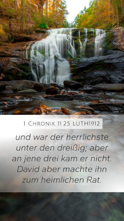 1 Chronik 11:25 LUTH1912 Bible Verse Image