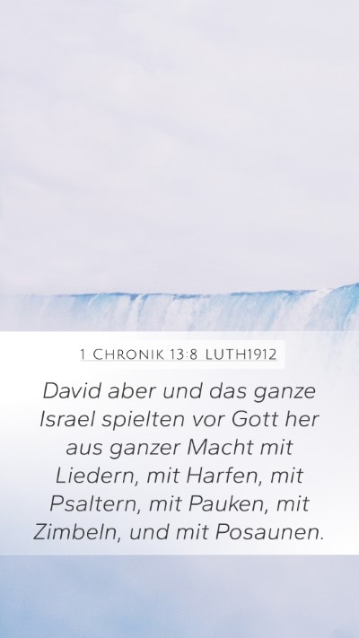 1 Chronik 13:8 LUTH1912 Bible Verse Image