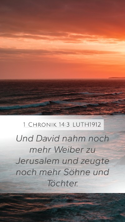 1 Chronik 14:3 LUTH1912 Bible Verse Image