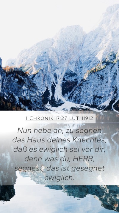 1 Chronik 17:27 LUTH1912 Bible Verse Image