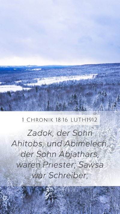 1 Chronik 18:16 LUTH1912 Bible Verse Image