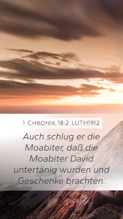 1 Chronik 18:2 LUTH1912 Bible Verse Image