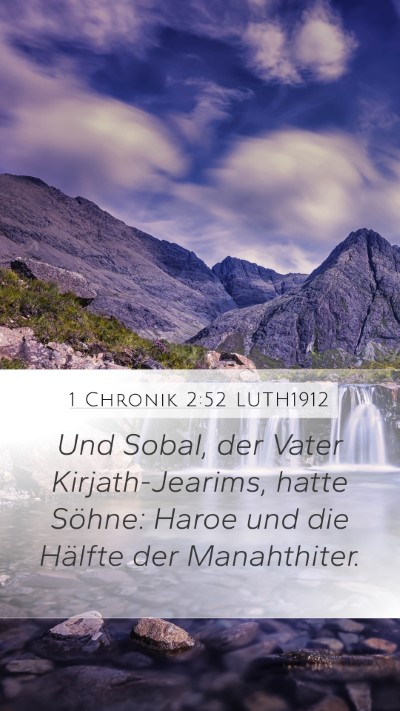1 Chronik 2:52 LUTH1912 Bible Verse Image