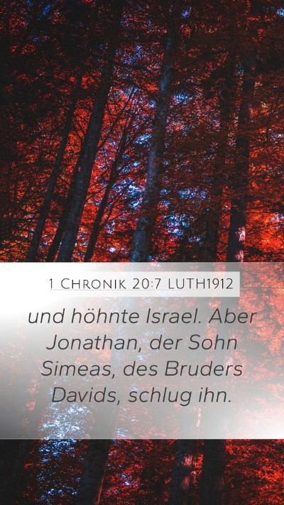1 Chronik 20:7 LUTH1912 Bible Verse Image