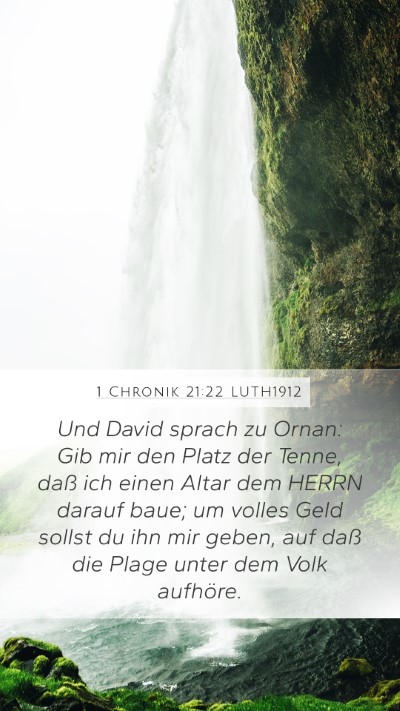 1 Chronik 21:22 LUTH1912 Bible Verse Image