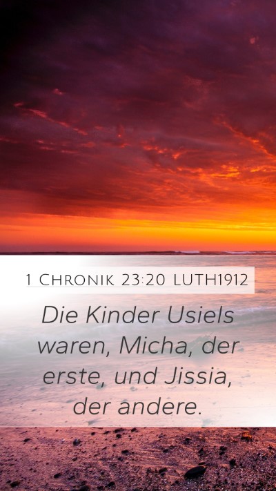 1 Chronik 23:20 LUTH1912 Bible Verse Image